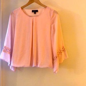BCX Pink Polyester Top